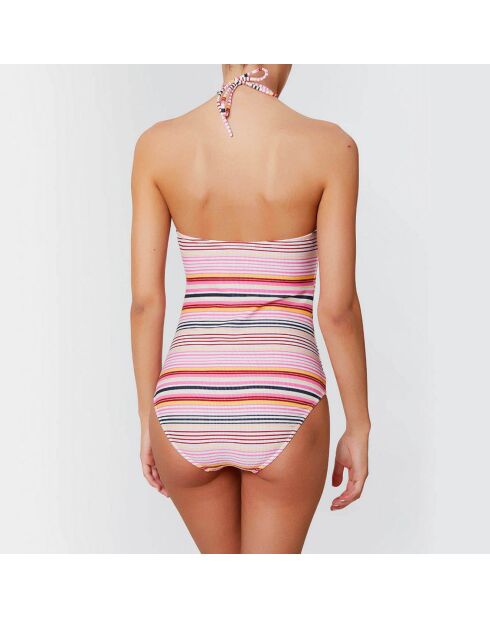Maillot de bain 1 pièce bustier soft Alma rose