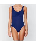 Maillot de bain 1 pièce soft Addict bleu nuit