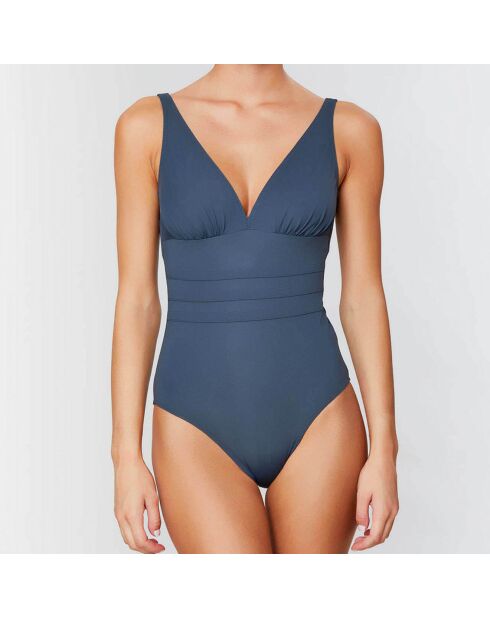 Maillot de bain 1 pièce soft Addict gris