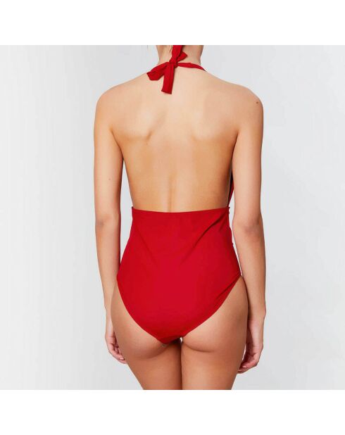 Maillot de bain 1 pièce triangle soft Acapulco rouge