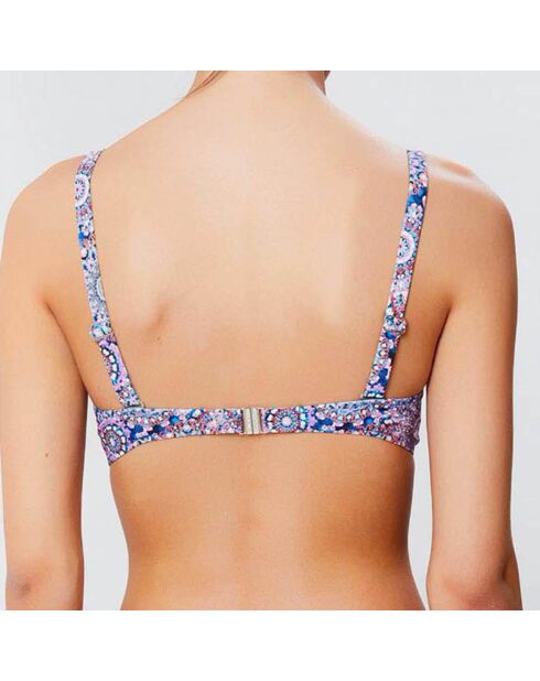Haut de maillot push-up Sunrise bleu