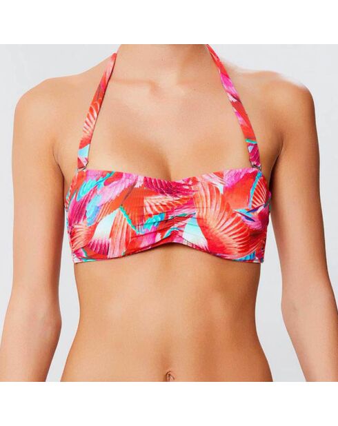 Fuchsia samba-badpak met voorgevormde hoofdband