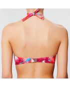 Fuchsia samba-badpak met voorgevormde hoofdband