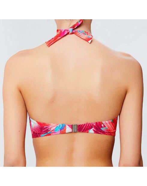 Fuchsia samba-badpak met voorgevormde hoofdband