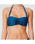 Haut de maillot bandeau moulé Escale vert pin