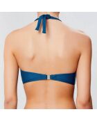 Haut de maillot bandeau moulé Escale vert pin