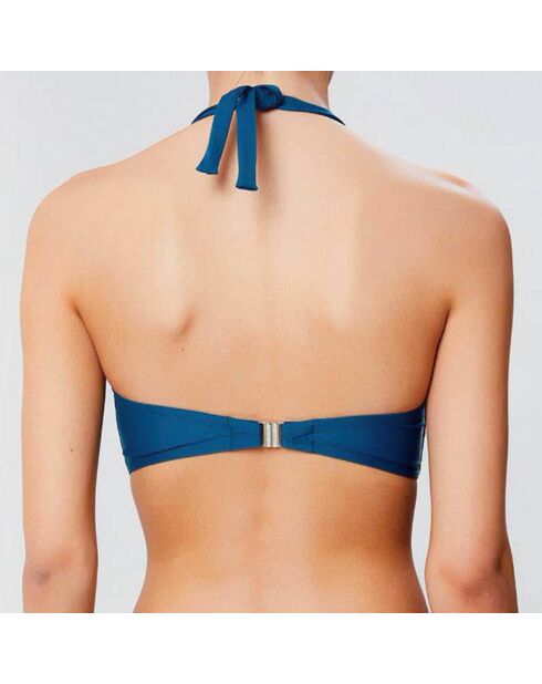 Haut de maillot bandeau moulé Escale vert pin