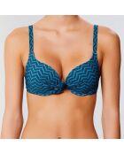 Haut de maillot push-up Lagune vert pin