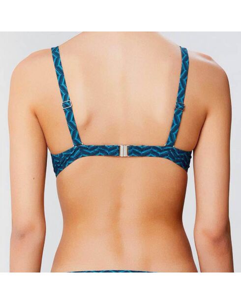 Piniengrünes Push-up-Bikinioberteil Lagune