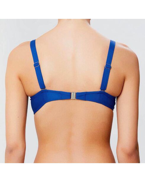 Middernachtblauwe zachte bikinitop met beugel
