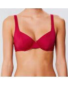 Haut de maillot soft armatures cerise
