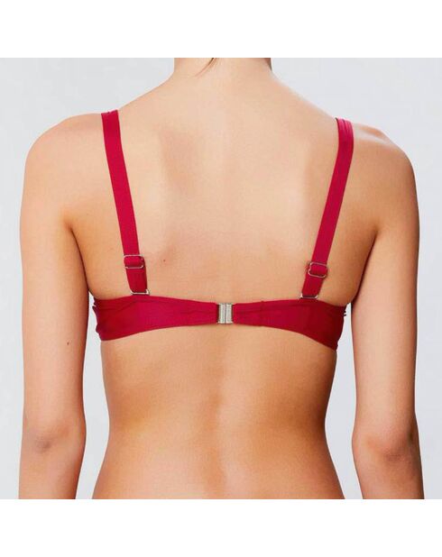 Haut de maillot soft armatures cerise