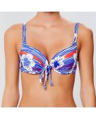 Haut de maillot push-up Bandol bleu