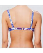 Haut de maillot push-up Bandol bleu