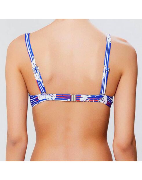 Haut de maillot push-up Bandol bleu
