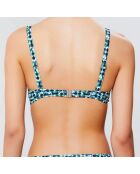 Haut de maillot push-up Tosca bleu/vert