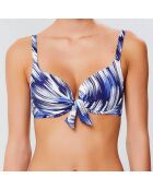 Haut de maillot push-up Riva marine