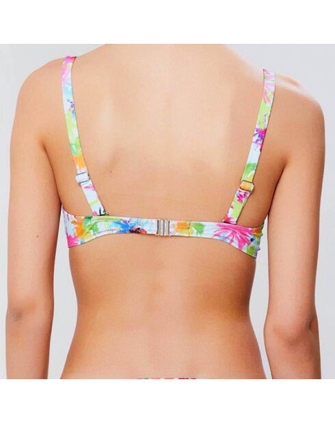 Mehrfarbiges Tropic Push-up-Bikinioberteil