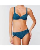 Haut de maillot soft armatures Lagune vert pin