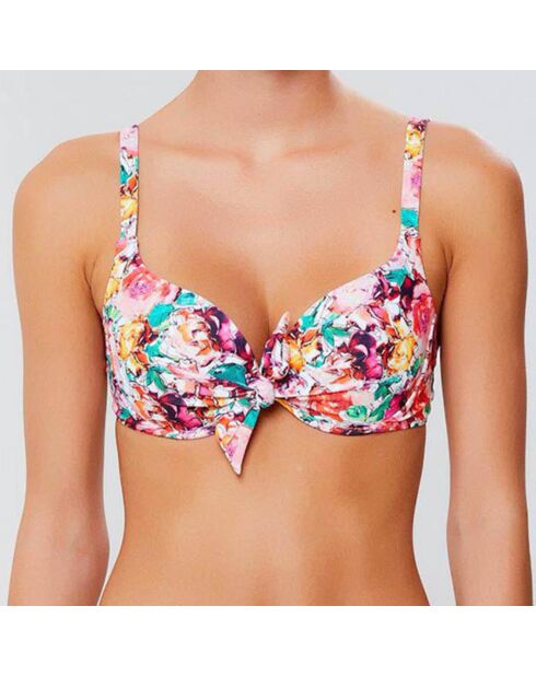 Haut de maillot push-up Hortense rose