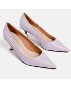 Escarpins en Cuir Alor lilas - Talon 6 cm