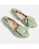 Ballerine en Cuir Hanloa vertes