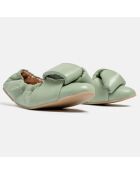 Ballerine en Cuir Hanloa vertes
