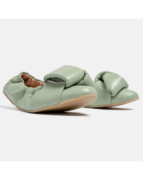 Ballerine en Cuir Hanloa vertes