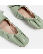 Ballerine en Cuir Hanloa vertes