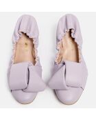 Ballerine en Cuir Hanloa lilas
