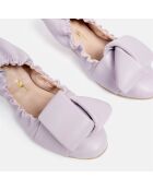 Ballerine en Cuir Hanloa lilas