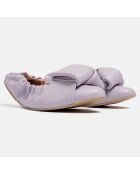 Ballerine en Cuir Hanloa lilas