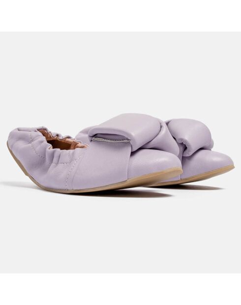 Ballerine en Cuir Hanloa lilas
