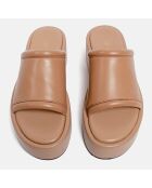 Sabot con plateau Poh camel - tacco 5 cm