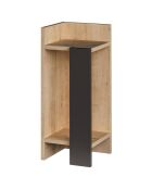 Elos linker Nachttisch Eiche/Anthrazit - 25x60x27 cm