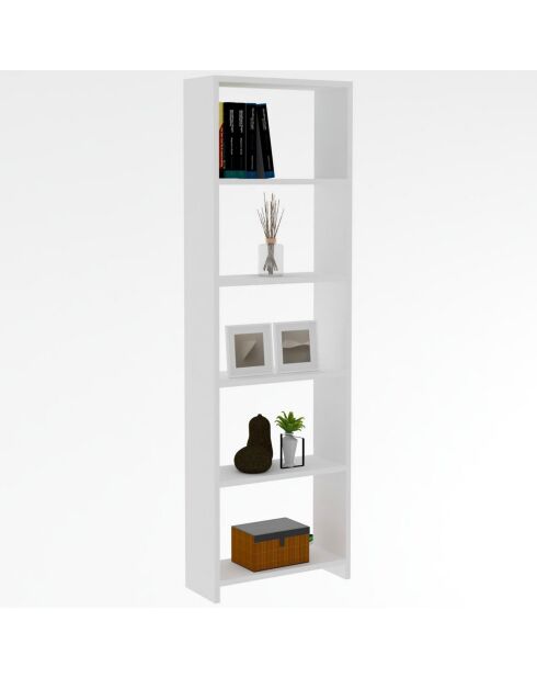 Bibliothèque new blanc - 160x50x19.6 cm