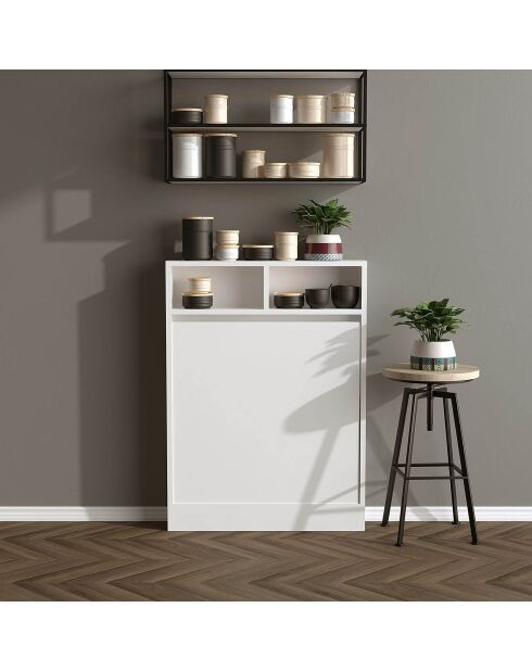 Table pliable bracked blanc - 70x90x15 cm