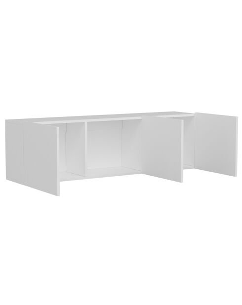 Meuble TV White blanc - 150x44x31 cm