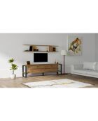 Meuble TV Melis noyer - 160x45x30 cm