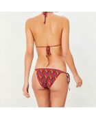 Maillot de bain 2 pièces triangles souples Clave rose/orange