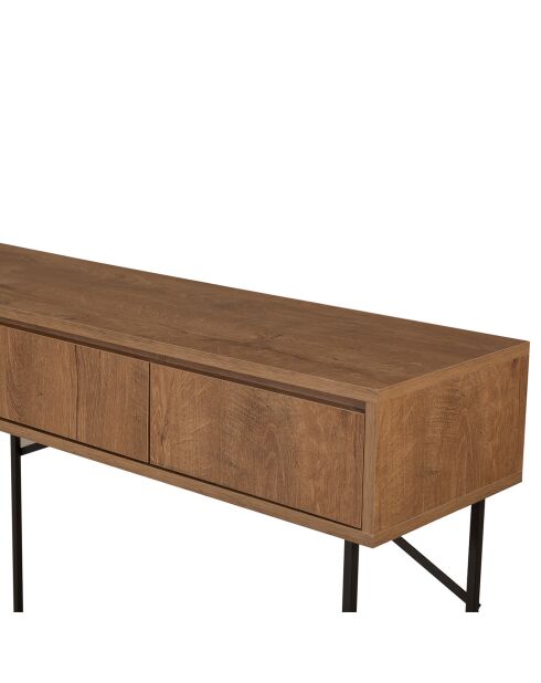 Console Mia noyer/noir - 120x90x36 cm