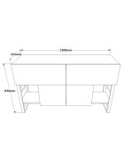 Buffet ML25 pin - 138.8x83.6x43.3 cm