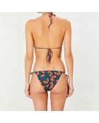Maillot de bain 2 pièces triangles souples Inle bleu/rose