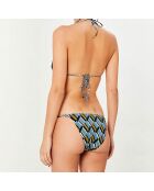 Maillot de bain 2 pièces triangles souples Clave bleu/kaki