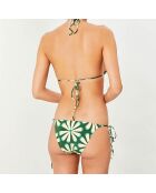 Maillot de bain 2 pièces triangles souples Sun vert/écru