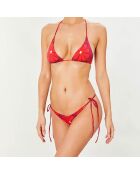 Maillot de bain 2 pièces triangles souples Sun prune/fuchsia