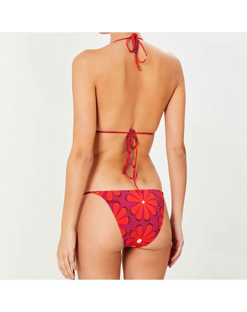 Maillot de bain 2 pièces triangles souples Sun prune/fuchsia
