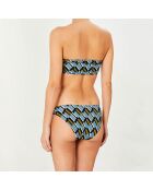 Maillot de bain 2 pièces bandeau Clave bleu/kaki