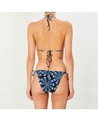 Maillot de bain 2 pièces triangles souples Sun bleu/marine