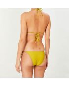 Maillot de bain 2 pièces triangles souples Solidos anis